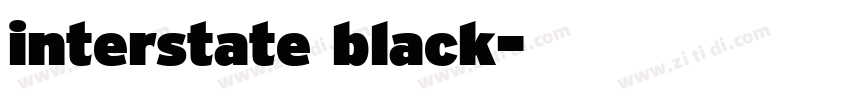 interstate black字体转换
